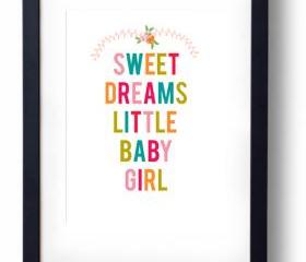 Sweet Dreams Sign- Inspirational Quote- 