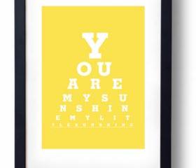 Childrens Artwork, Nursery Artwork - You Are My Sunshine