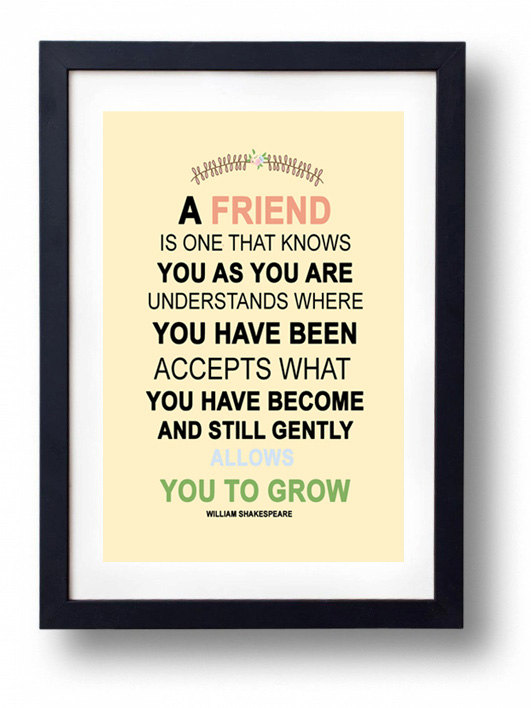 Gift For Sister, Best Friend-William Shakespearre Quote on Luulla