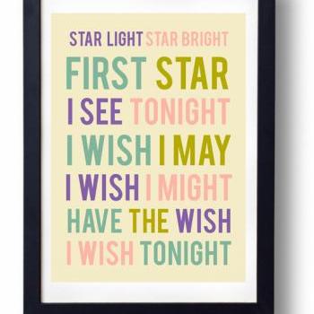 Star Light Star Bright- Inspirational Quote-